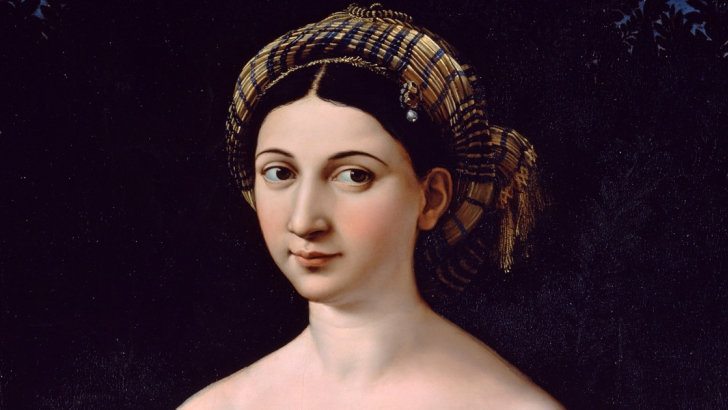 La Fornarina di Raffaello (dettaglio)