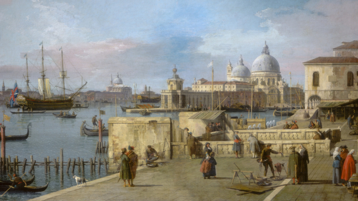 Canaletto (1697-1768) - Entrance to the Grand Canal from the Molo, Venice, 1742/1744, National Gallery of Art di Washington, gift of Mrs. Barbara Hutton
