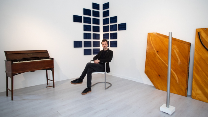 Jacopo Mazzonelli nel suo studio a Verona. Foto: Massimo Pistore